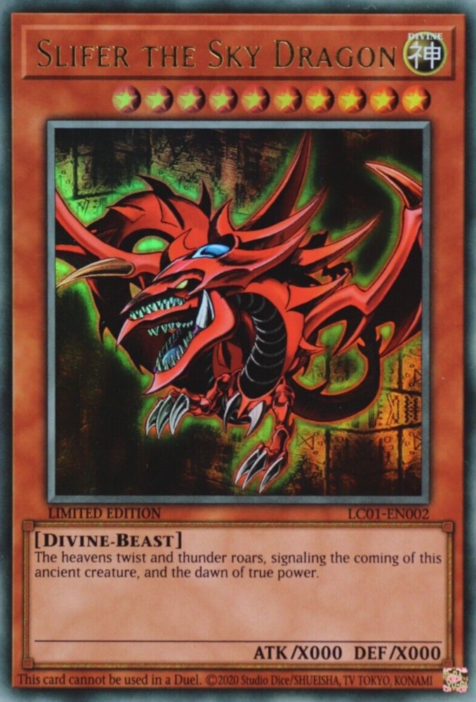 Slifer the Sky Dragon (25th Anniversary) [LC01-EN002] Ultra Rare | GnG Games