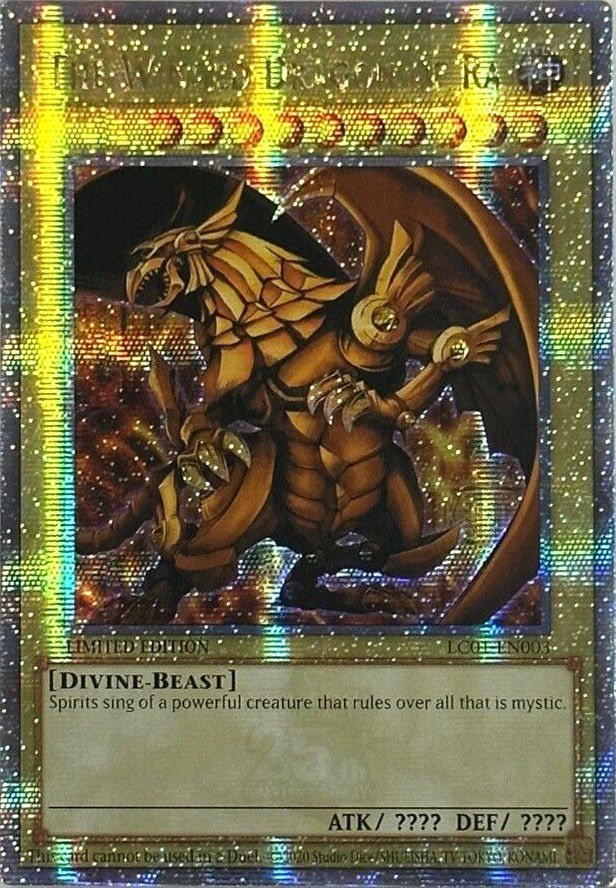 The Winged Dragon of Ra (25th Anniversary) [LC01-EN003] Quarter Century Secret Rare | GnG Games