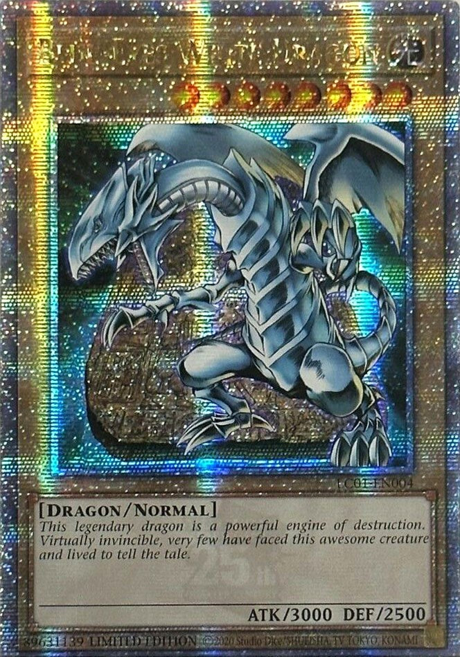 Blue-Eyes White Dragon (25th Anniversary) [LC01-EN004] Quarter Century Secret Rare | GnG Games