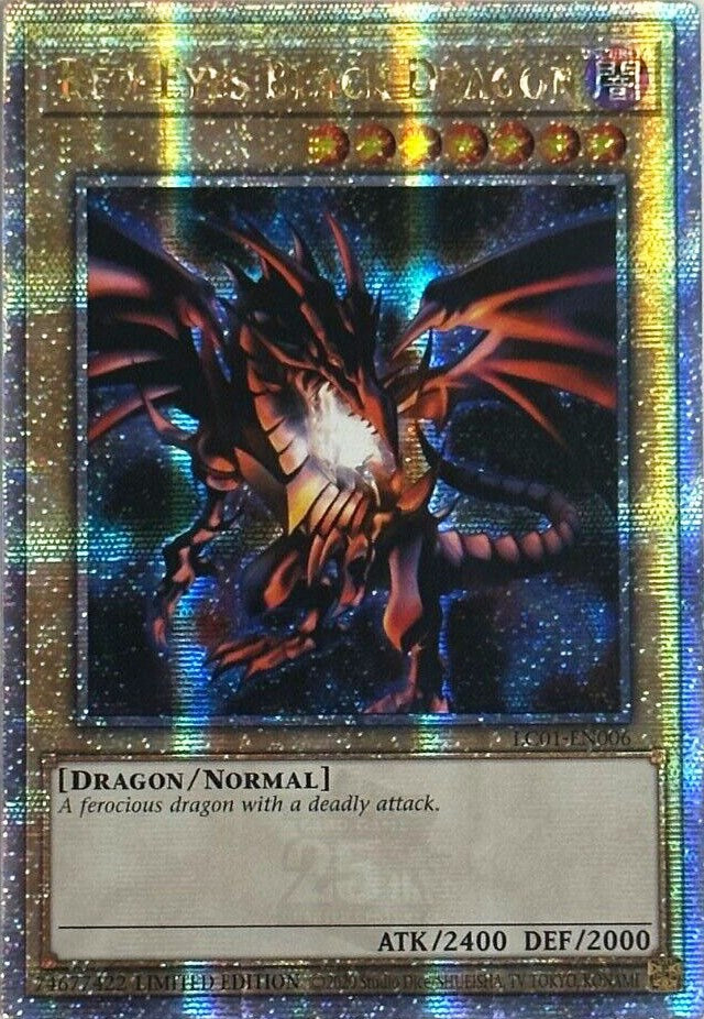 Red-Eyes Black Dragon (25th Anniversary) [LC01-EN006] Quarter Century Secret Rare | GnG Games