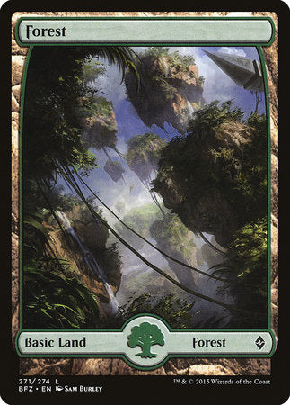 Forest (271) - Full Art [Battle for Zendikar] | GnG Games