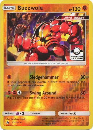 Buzzwole (77/131) (League Promo) [Sun & Moon: Forbidden Light] | GnG Games