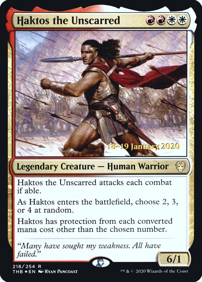 Haktos the Unscarred [Theros Beyond Death Prerelease Promos] | GnG Games