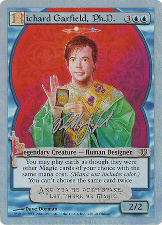 Richard Garfield, Ph.D. (Alternate Foil) [Unhinged] | GnG Games