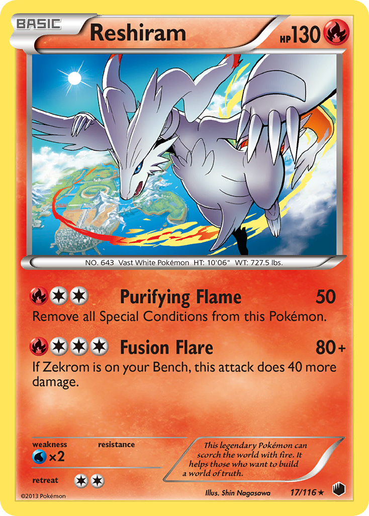 Reshiram (17/116) [Black & White: Plasma Freeze] | GnG Games