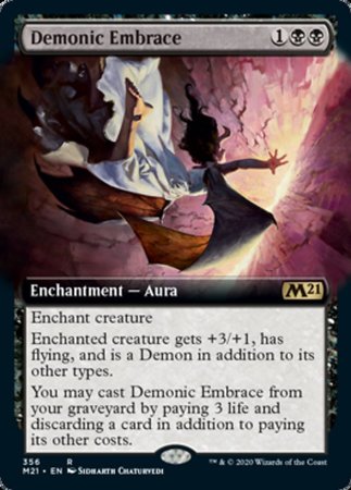 Demonic Embrace (Extended Art) [Core Set 2021] | GnG Games