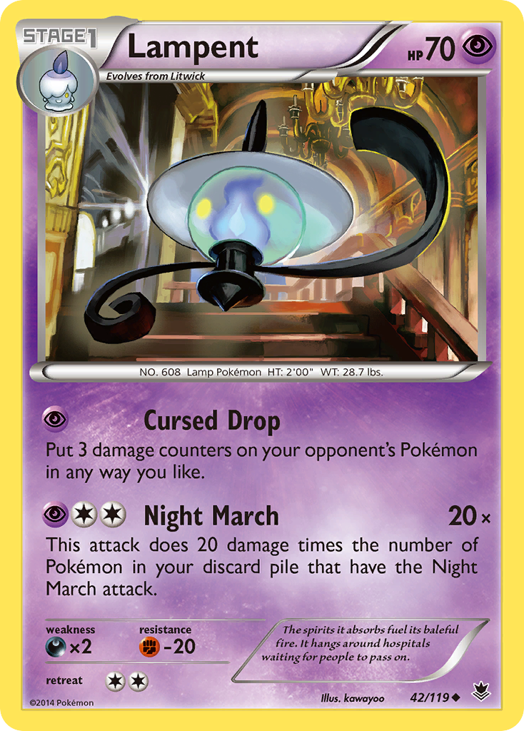 Lampent (42/119) [XY: Phantom Forces] | GnG Games