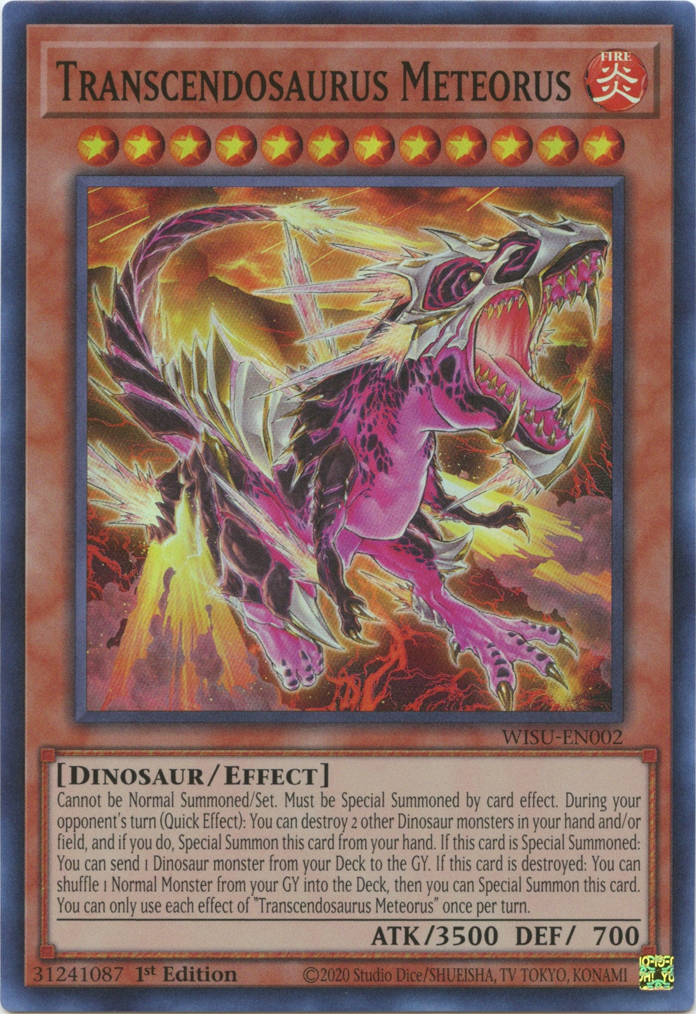 Transcendosaurus Meteorus [WISU-EN002] Super Rare | GnG Games