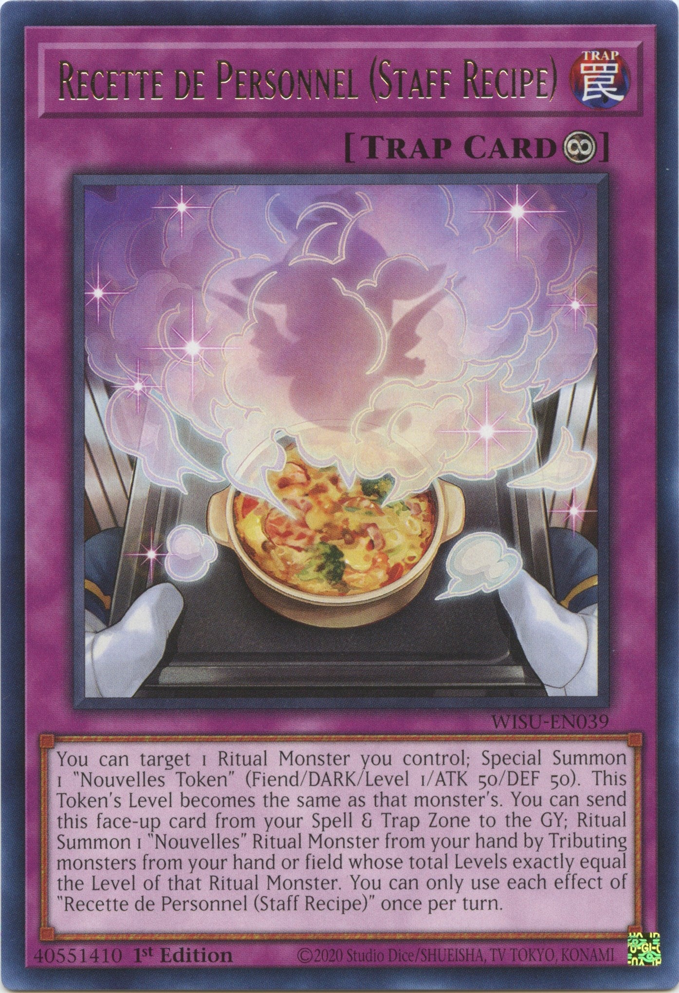 Recette de Personnel (Staff Recipe) [WISU-EN039] Rare | GnG Games