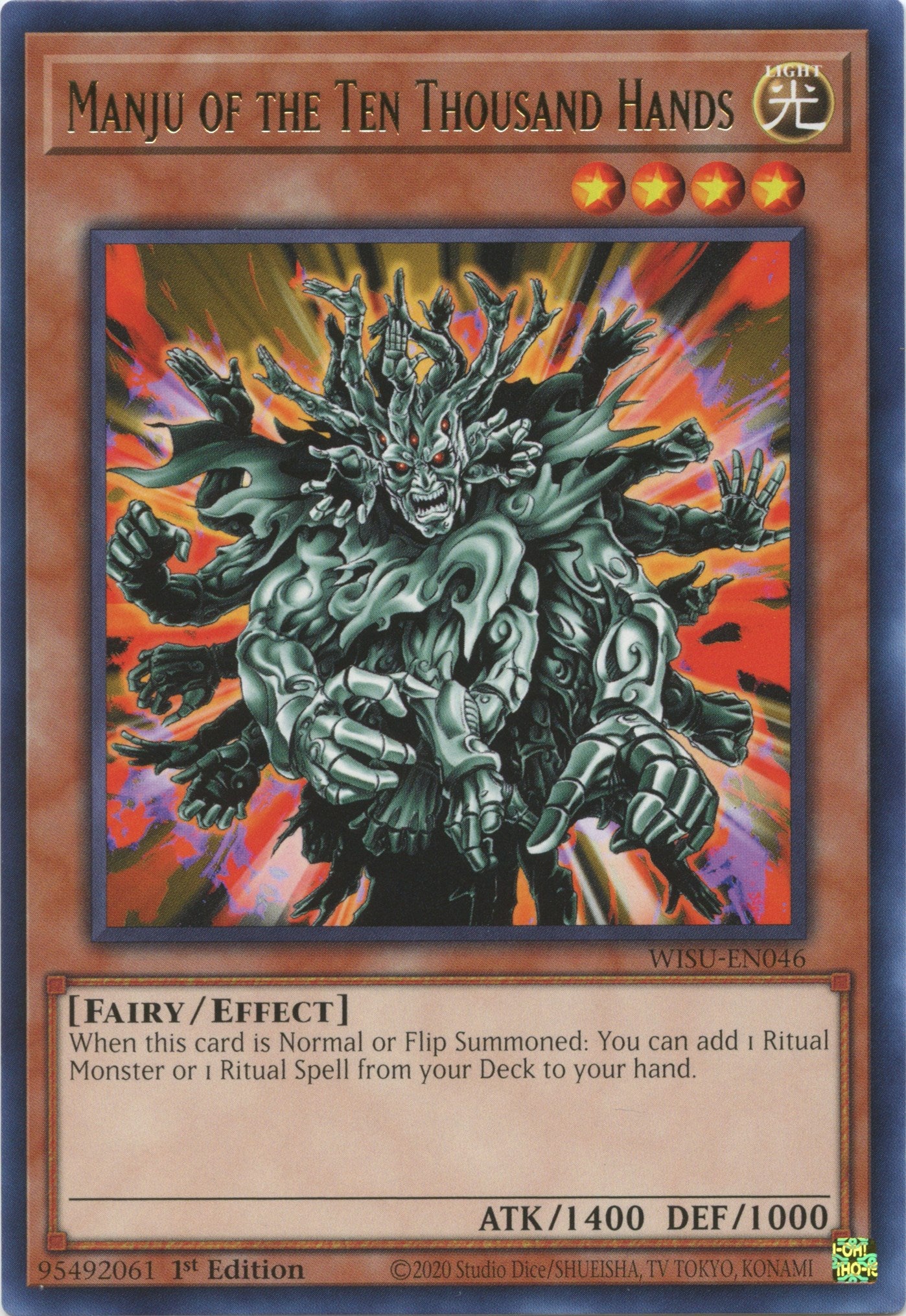 Manju of the Ten Thousand Hands [WISU-EN046] Rare | GnG Games