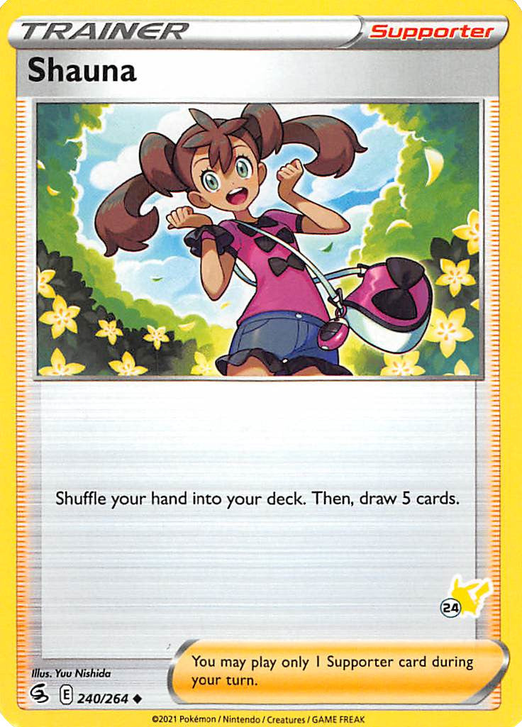 Shauna (240/264) (Pikachu Stamp #24) [Battle Academy 2022] | GnG Games