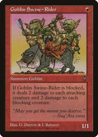 Goblin Swine-Rider [Visions] | GnG Games