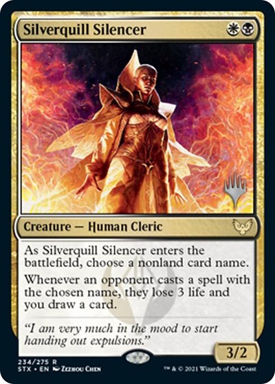 Silverquill Silencer (Promo Pack) [Strixhaven: School of Mages Promos] | GnG Games