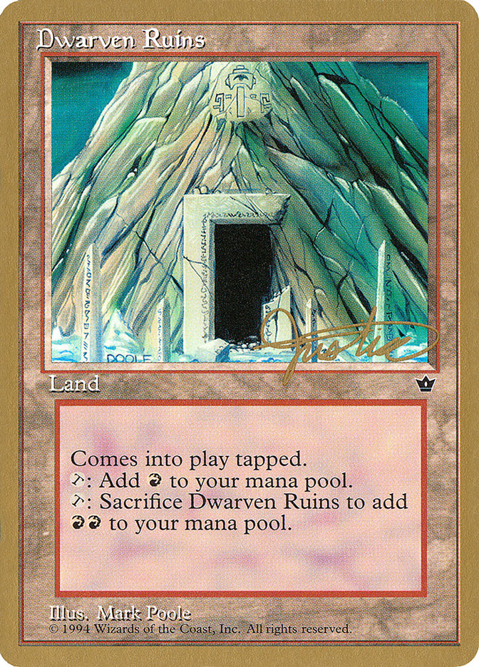 Dwarven Ruins (Mark Justice) [Pro Tour Collector Set] | GnG Games