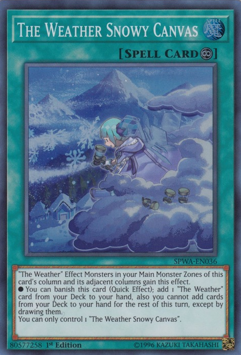 The Weather Snowy Canvas [SPWA-EN036] Super Rare | GnG Games