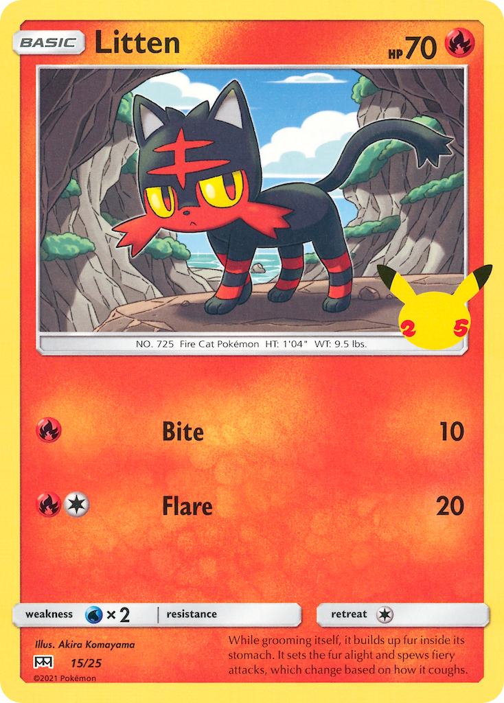 Litten (15/25) [McDonald's 25th Anniversary] | GnG Games