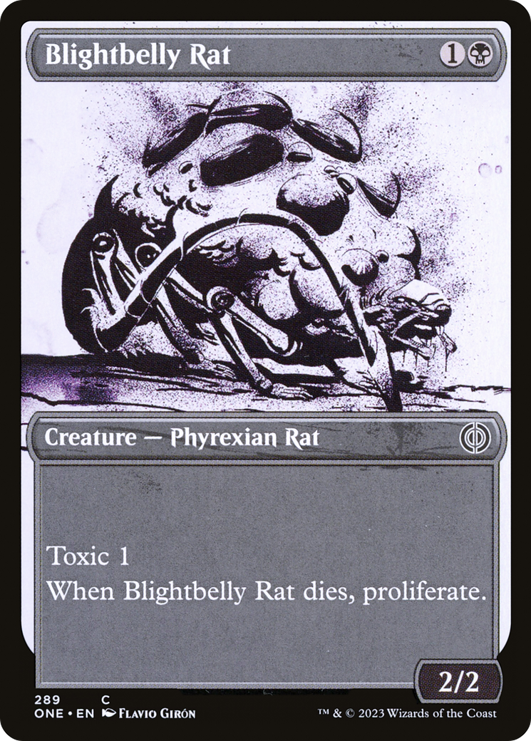 Blightbelly Rat (Showcase Ichor) [Phyrexia: All Will Be One] | GnG Games