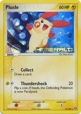 Plusle (39/106) (Stamped) [EX: Emerald] | GnG Games