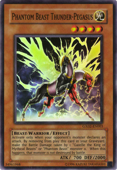 Phantom Beast Thunder-Pegasus [GX02-EN003] Super Rare | GnG Games