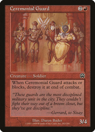 Ceremonial Guard [Mercadian Masques] | GnG Games