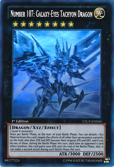 Number 107: Galaxy-Eyes Tachyon Dragon [LTGY-EN044] Ghost Rare | GnG Games