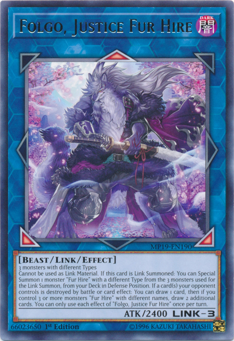 Folgo, Justice Fur Hire [MP19-EN190] Rare | GnG Games