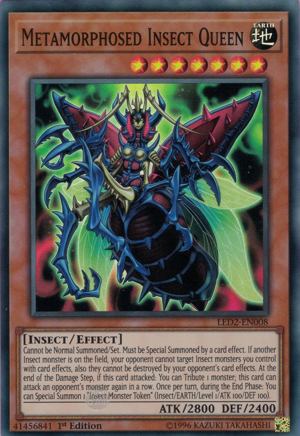 Metamorphosed Insect Queen [LED2-EN008] Super Rare | GnG Games