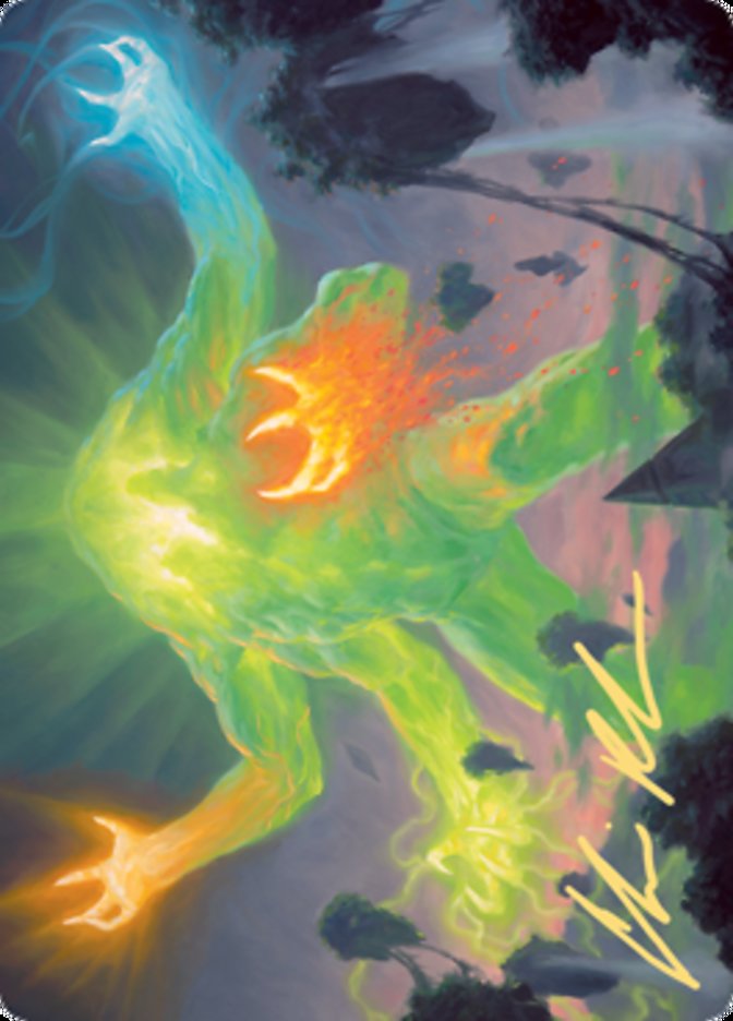 Omnath, Locus of Creation Art Card (Gold-Stamped Signature) [Zendikar Rising Art Series] | GnG Games