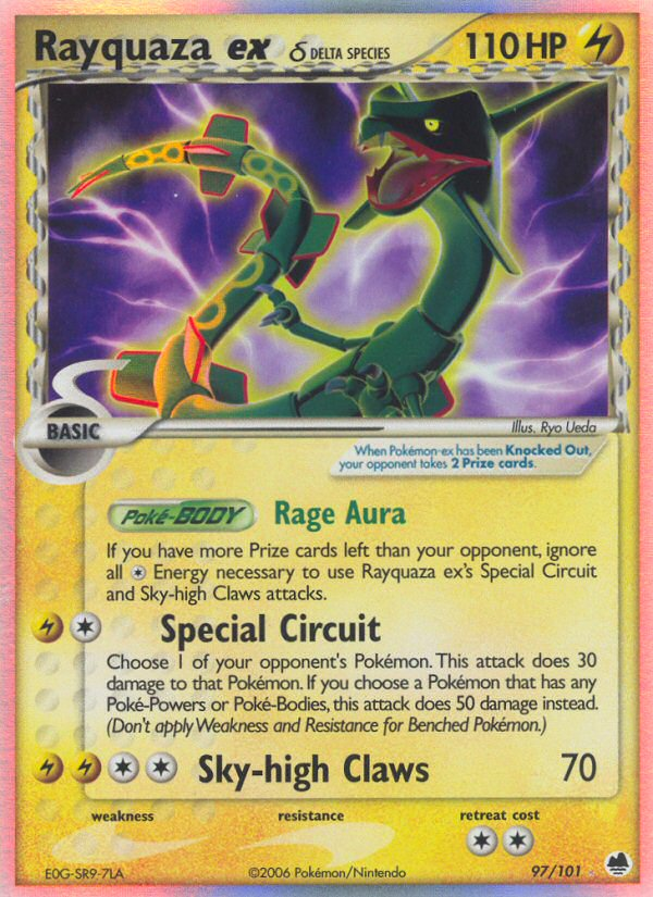 Rayquaza ex (97/101) (Delta Species) [EX: Dragon Frontiers] | GnG Games