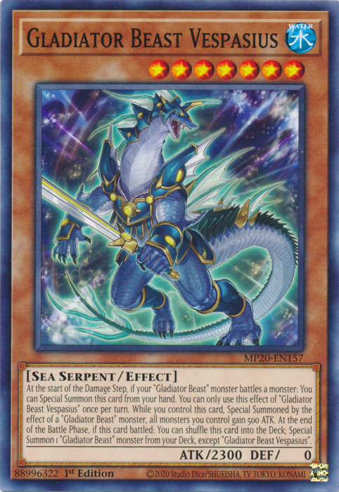 Gladiator Beast Vespasius [MP20-EN157] Common | GnG Games