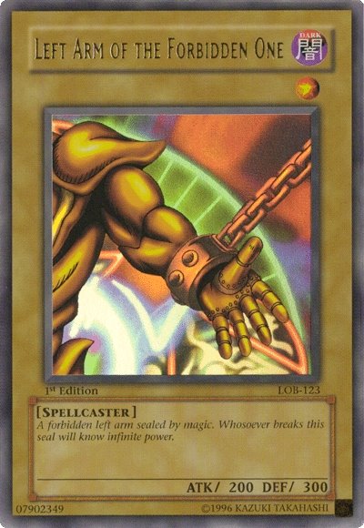 Left Arm of the Forbidden One [LOB-123] Ultra Rare | GnG Games