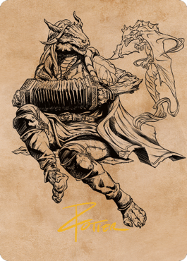 Korlessa, Scale Singer Art Card (Gold-Stamped Signature) [Commander Legends: Battle for Baldur's Gate Art Series] | GnG Games