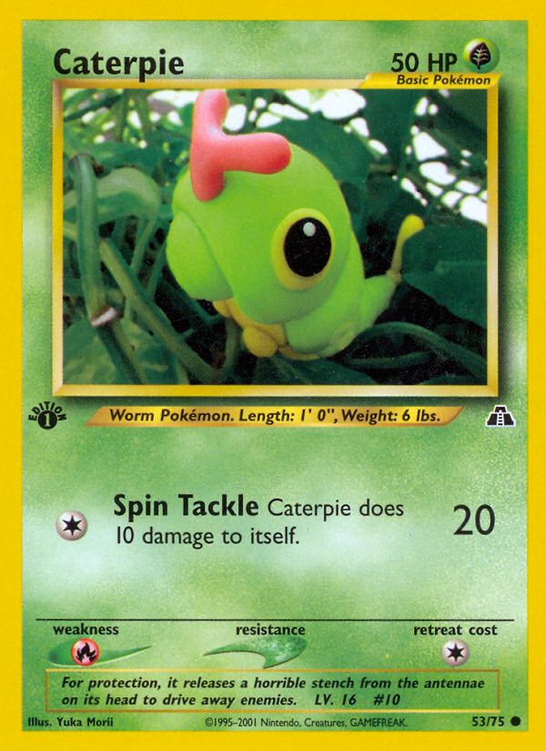 Caterpie (53/75) [Neo Discovery 1st Edition] | GnG Games