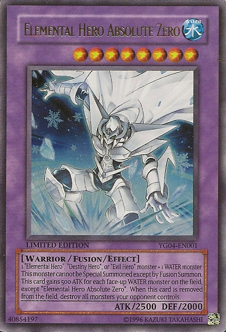 Elemental Hero Absolute Zero [YG04-EN001] Ultra Rare | GnG Games