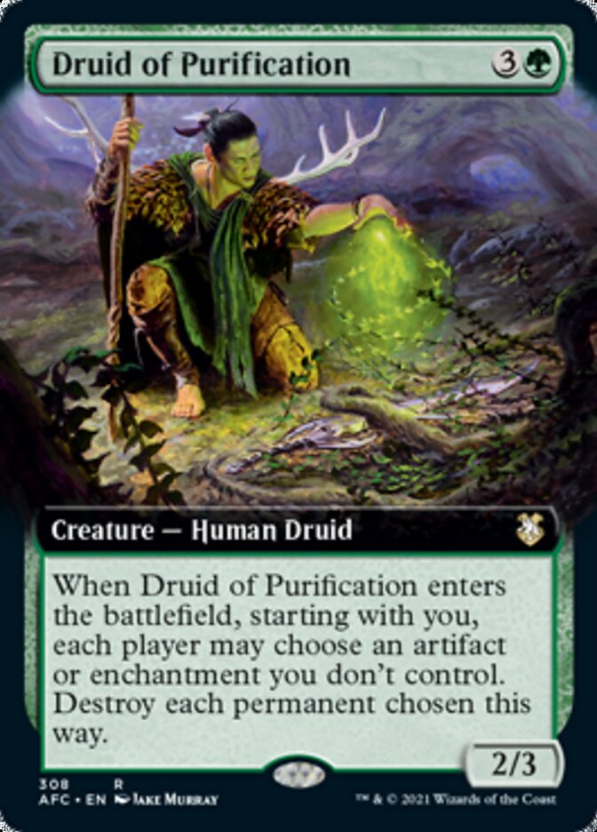 Druid of Purification (Extended) [Dungeons & Dragons: Adventures in the Forgotten Realms Commander] | GnG Games