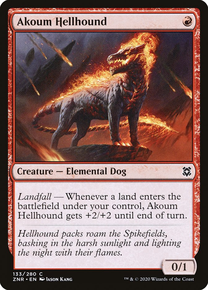 Akoum Hellhound [Zendikar Rising] | GnG Games