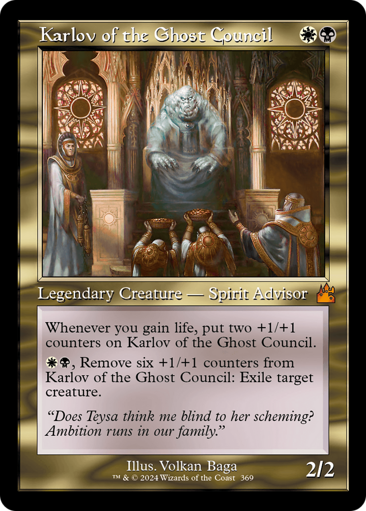 Karlov of the Ghost Council (Retro Frame) [Ravnica Remastered] | GnG Games