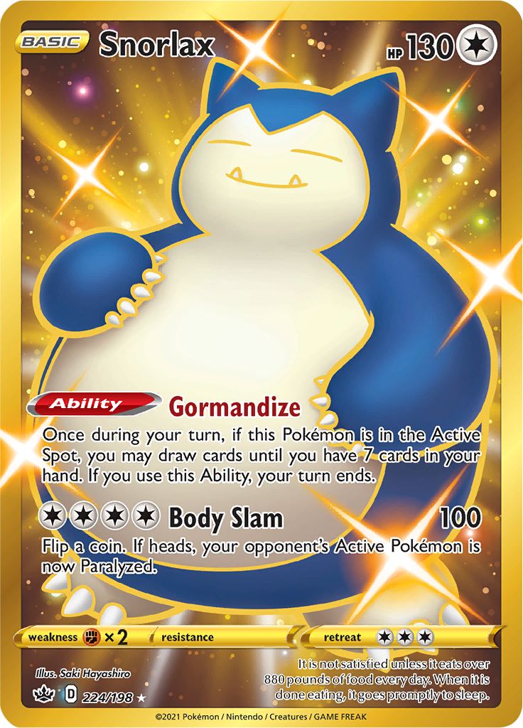 Snorlax (224/198) [Sword & Shield: Chilling Reign] | GnG Games