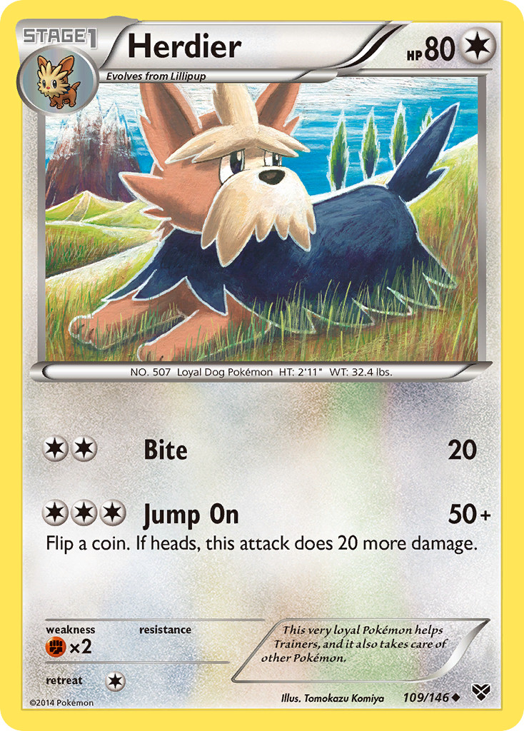 Herdier (109/146) [XY: Base Set] | GnG Games