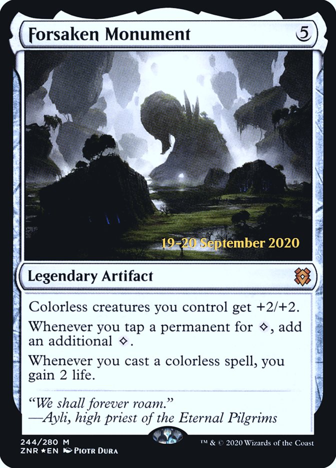 Forsaken Monument  [Zendikar Rising Prerelease Promos] | GnG Games