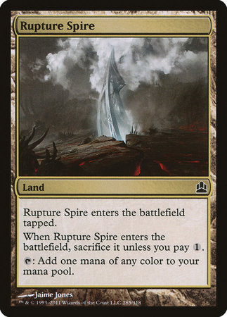 Rupture Spire [Commander 2011] | GnG Games