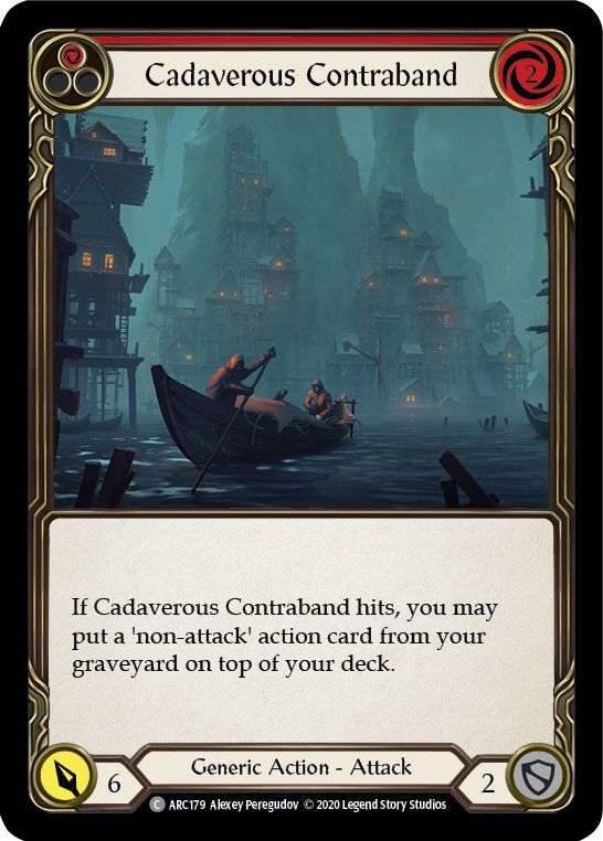 Cadaverous Contraband (Red) [ARC179] Unlimited Edition Rainbow Foil | GnG Games