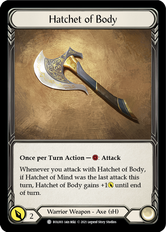 Hatchet of Body [BOL003] (Monarch Boltyn Blitz Deck) | GnG Games