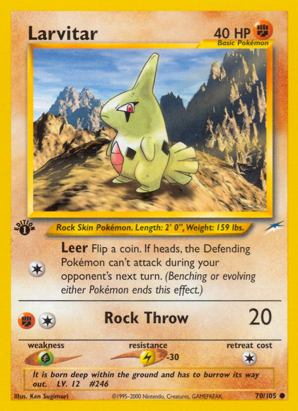 Larvitar (70/105) [Neo Destiny 1st Edition] | GnG Games