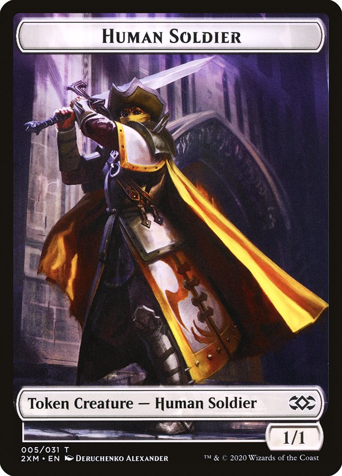 Human Soldier Token [Double Masters] | GnG Games