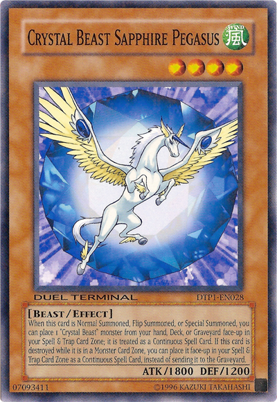 Crystal Beast Sapphire Pegasus [DTP1-EN028] Common | GnG Games