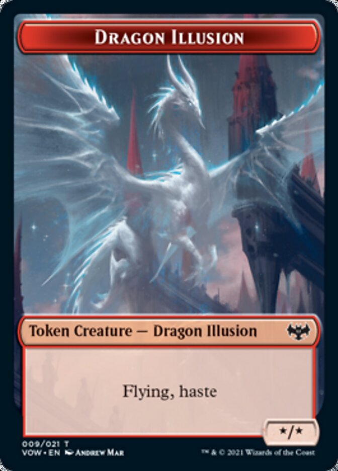 Dragon Illusion Token [Innistrad: Crimson Vow Tokens] | GnG Games