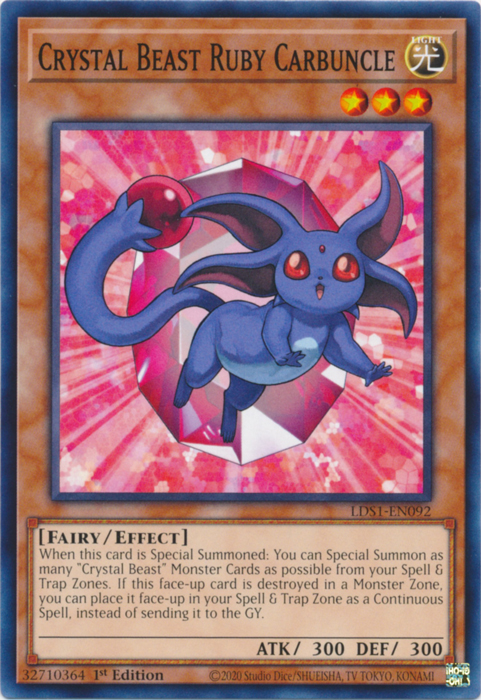 Crystal Beast Ruby Carbuncle [LDS1-EN092] Common | GnG Games