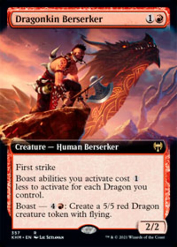 Dragonkin Berserker (Extended Art) [Kaldheim] | GnG Games