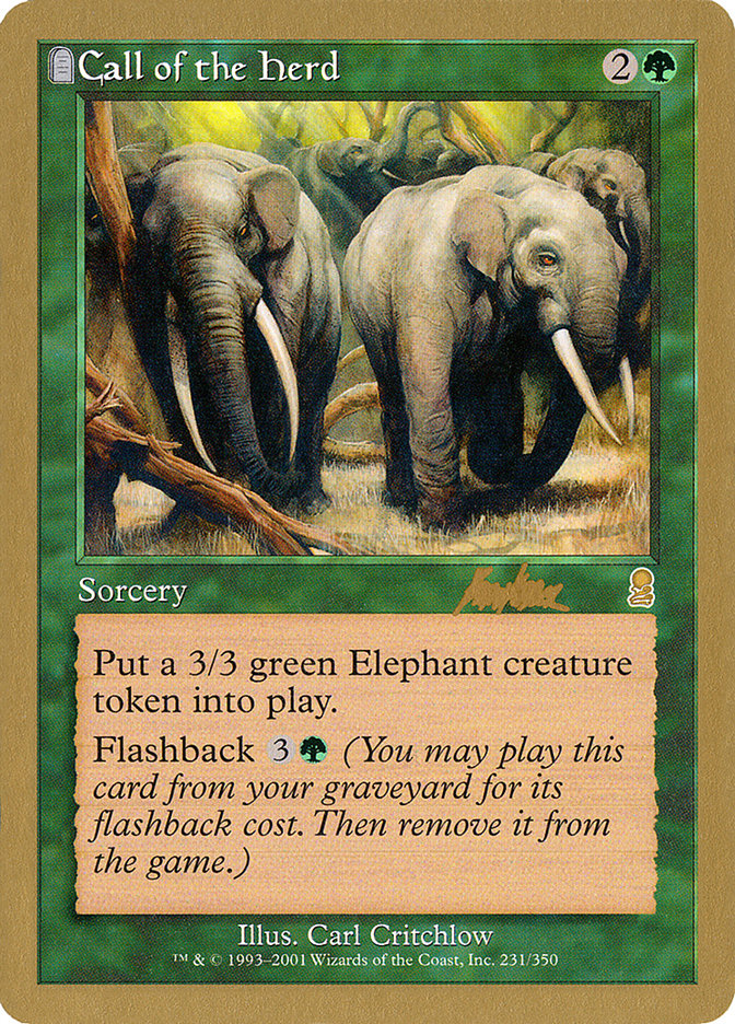 Call of the Herd (Brian Kibler) [World Championship Decks 2002] | GnG Games